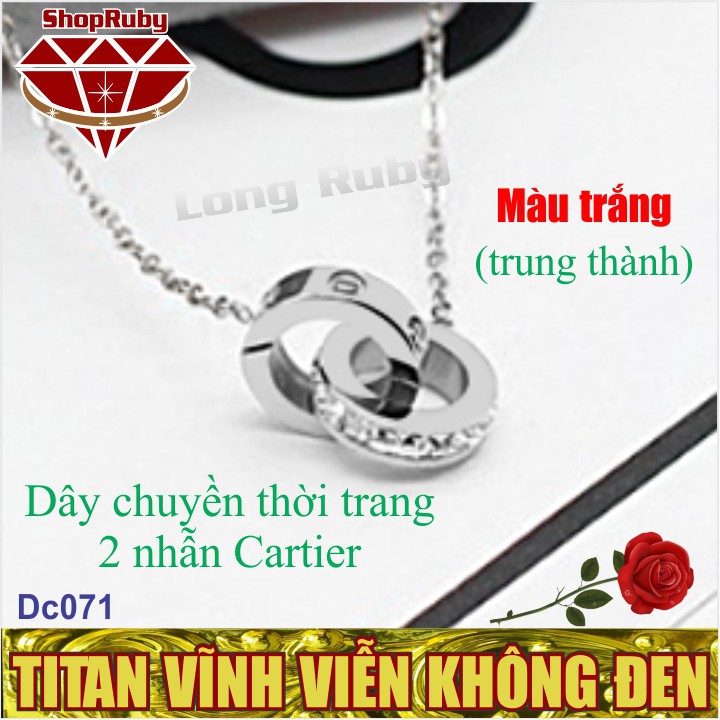 Dây Chuyền Nữ Titan 2 Nhẫn Thời Trang | Dây Chuyền Nữ Cao Cấp - Dc071a