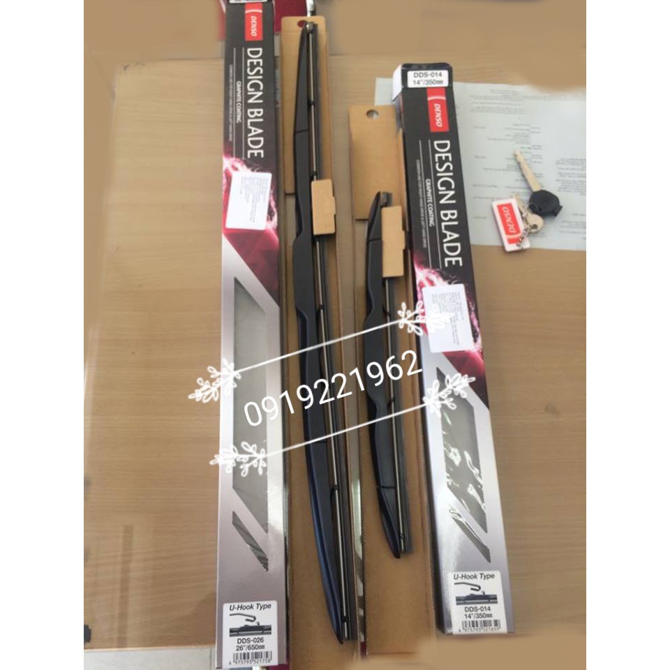 Chổi gạt mưa 3 Khúc DENSO Made in JAPAN Full Size từ 350mm-650mm