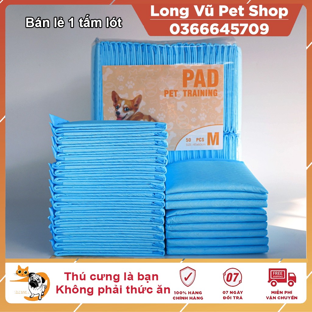 Miếng lót cho chó đi vệ sinh, tã giấy khay, lồng chuồng thú cưng, mèo siêu thấm hút (bán lẻ từng tấm)