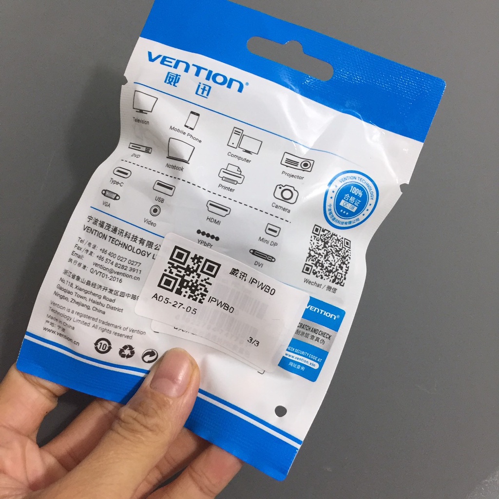 Đầu nối dài cáp mạng Cat7 Vention IPWB