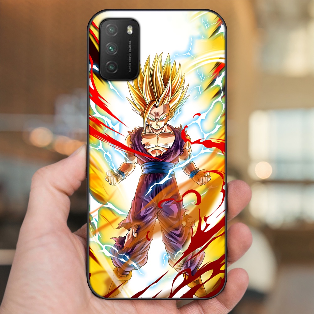 Ốp lưng Xiaomi Poco M3 viền đen in hình Gohan Dragon Ball