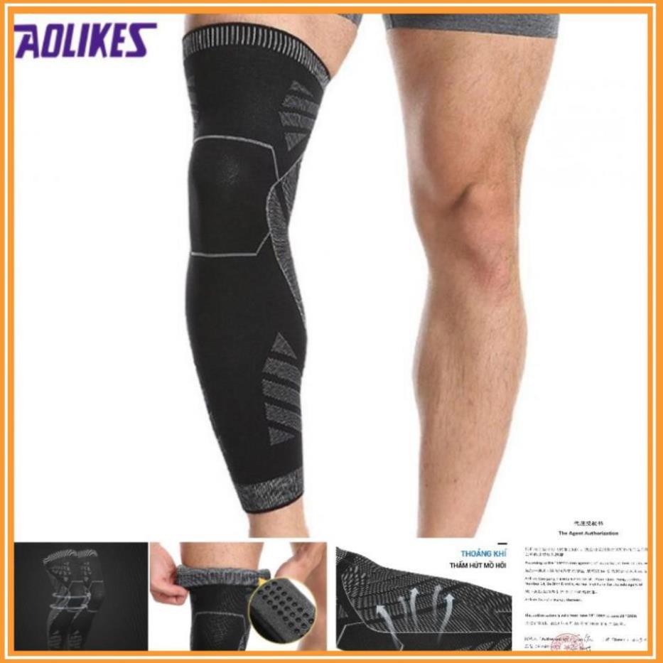 Đai đùi - đầu gối - bắp chân - loại dài chống căng cơ, chuyên gym, chính hãng - AOLIKES HX 7060 - 1 cái