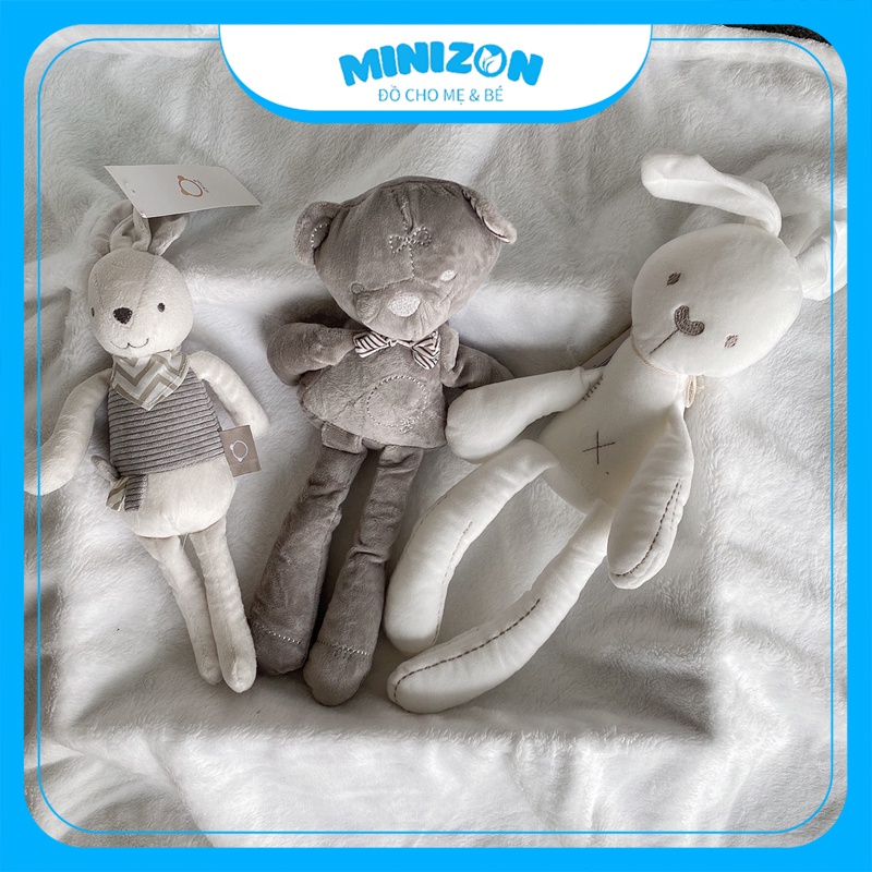 Thỏ Bông MAMAMIYA & PAPAS Hàng Xuất Anh Cao Cấp Cho Bé | Minizon Kids