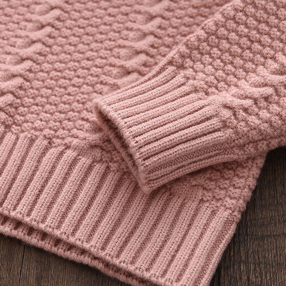 BEAR LEADER Bộ Áo Sweater Cổ Tròn + Chân Váy Xếp Ly Thời Trang Thu Đông Cho Bé Gái 3-7 Tuổi