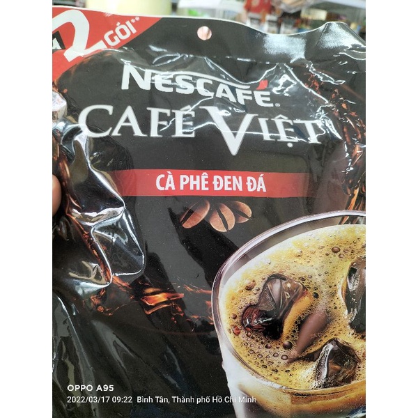 Cà phê hòa tan NESCAFÉ CAFÉ VIỆT Cà Phê Đen Đá (túi 35 gói x 16g)