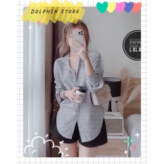 🌹BIGSIZE Set áo sơ mi kèm quần short bigsize