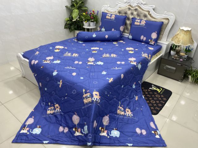 BỘ DRAP COTTON HÀN QUỐC 4 MÓN 100% COTTON