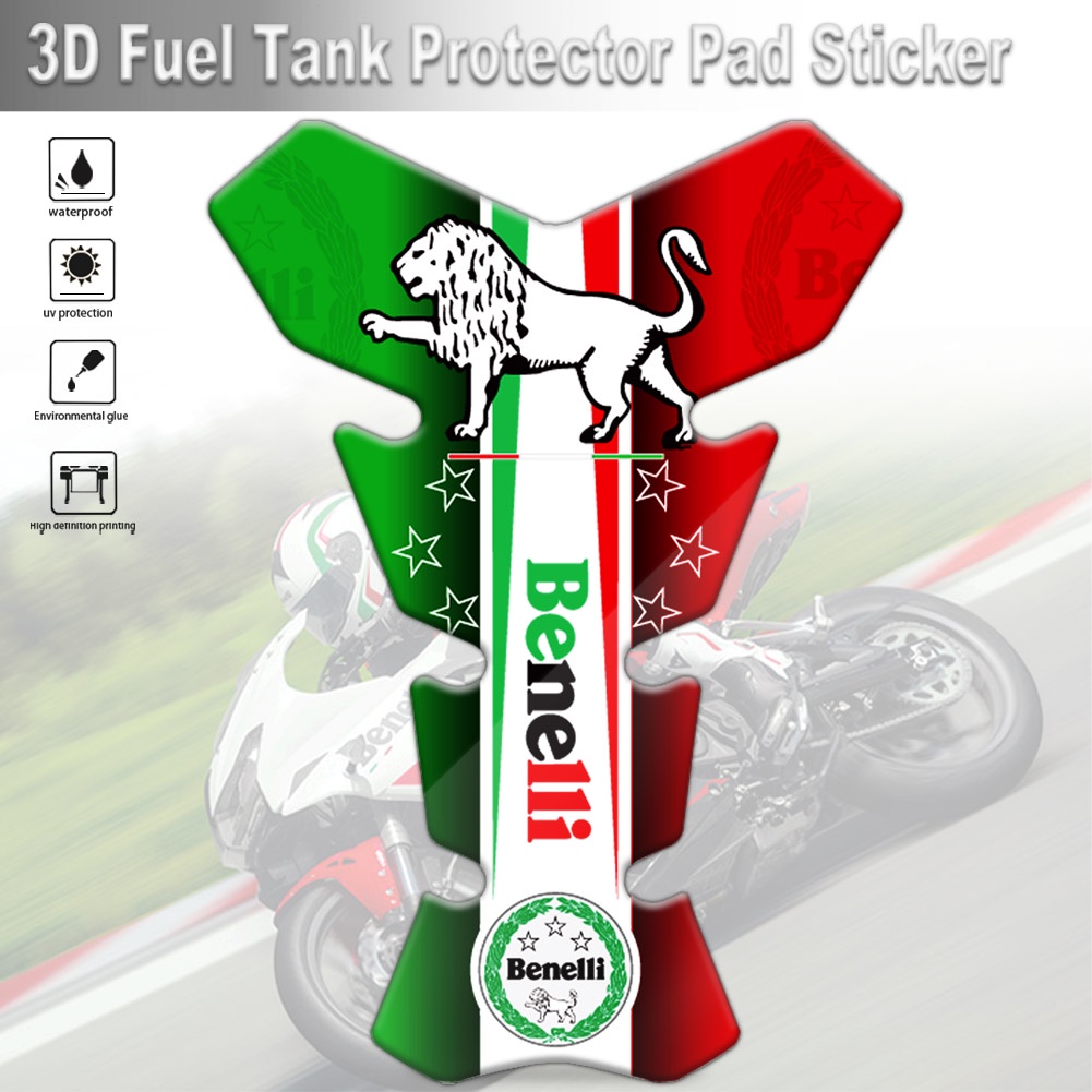 Miếng Dán 3M Trang Trí Nắp Bình Xăng Xe Mô Tô Benelli TNT600 300 302 750 752S Leoncino500 250 BJ 500 502C