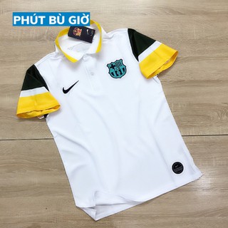 Áo thun nam cao cấp thể thao barca/ clb barca / áo polo nam cao cấp - phút bù giờ sports