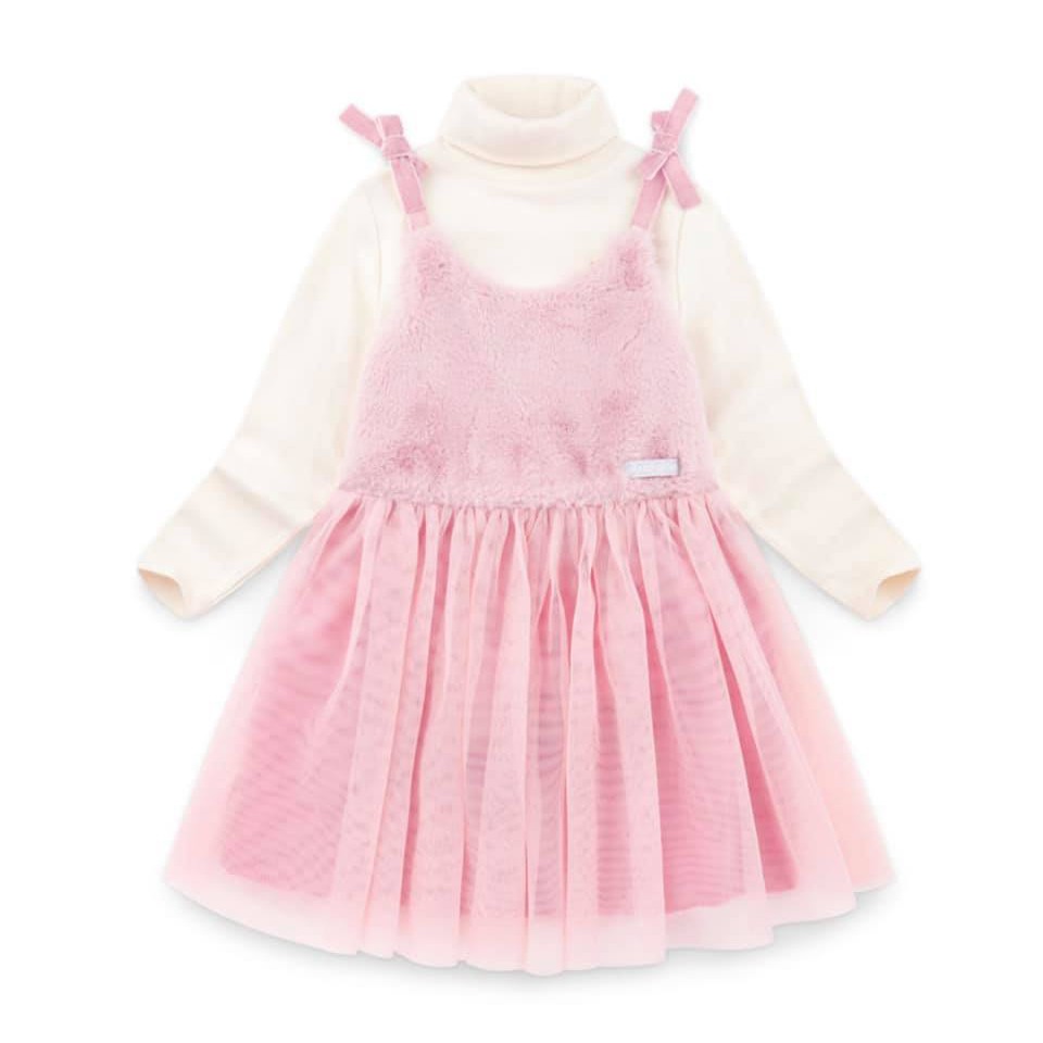 Đầm voan hai dây xuất Hàn Jelispoon cho bé gái 5-10T D142