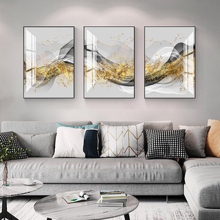 Tranh Treo Tường Tráng Gương cao cấp mẫu dải lụa hiện đại sang trọng- GD42