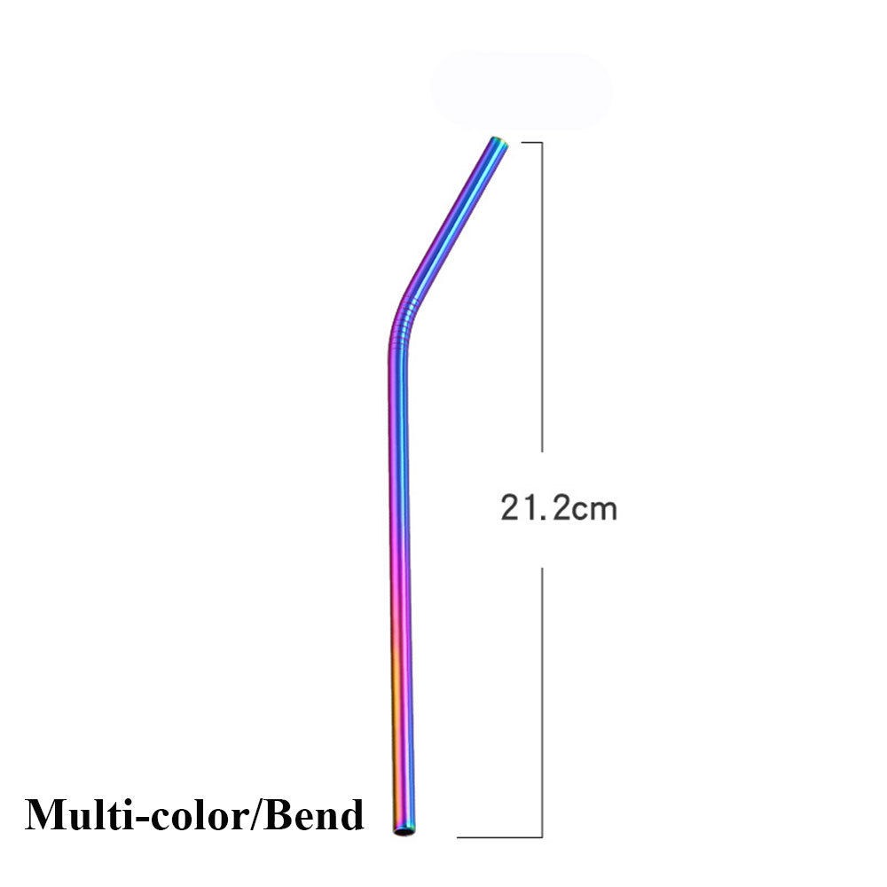 Ống hút thẳng/ cong bằng thép không gỉ tái sử dụng