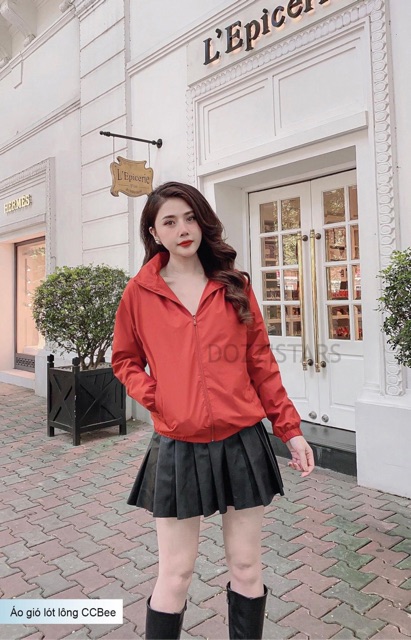 Áo gió nữ lót lông cừu chính hãng CCBee, vải chống nhăn cao cấp | BigBuy360 - bigbuy360.vn