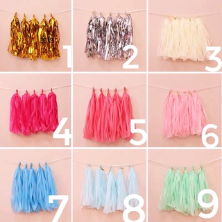 set 5 tua rua giấy lụa Trang Trí Tiệc Cưới Sinh Nhật Decor Birthday