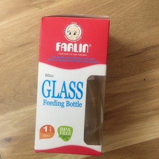 Bình sữa thủy tinh Farlin 120ml - 240ml (TOP.707G - TOP.808G)