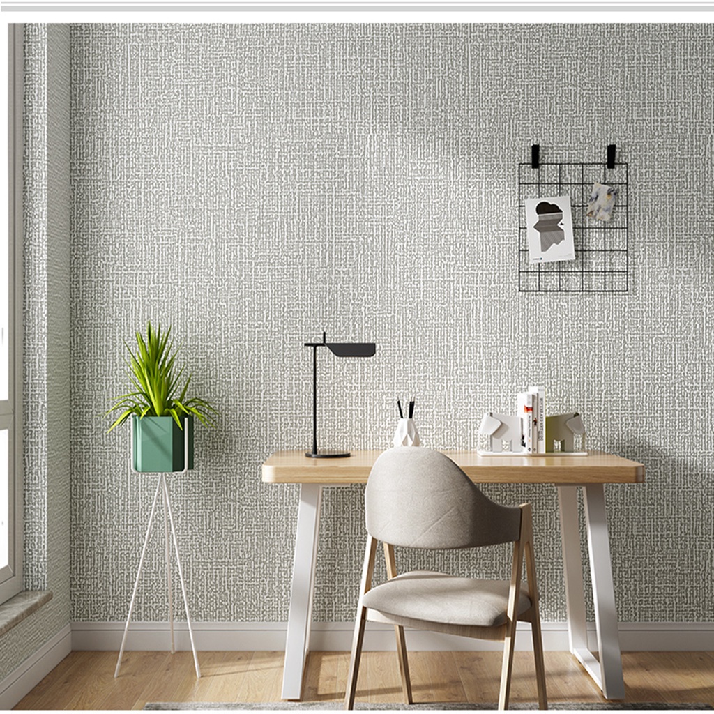 1 Cuộn Giấy Dán Tường Bằng Xốp Linen 3D Tự Dính Dày Dặn Chống Ẩm Không Thấm Nước Trang Trí Nhà Cửa
