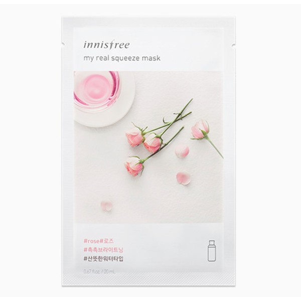 NEW] Mặt Nạ Miếng Chiết Xuất Hoa Hồng Innisfree My Real Squeeze Mask #Rose  | Shopee Việt Nam