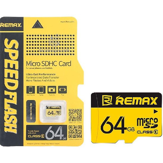 Thẻ nhớ Micro SD Remax 64GB tốc độ Class 10