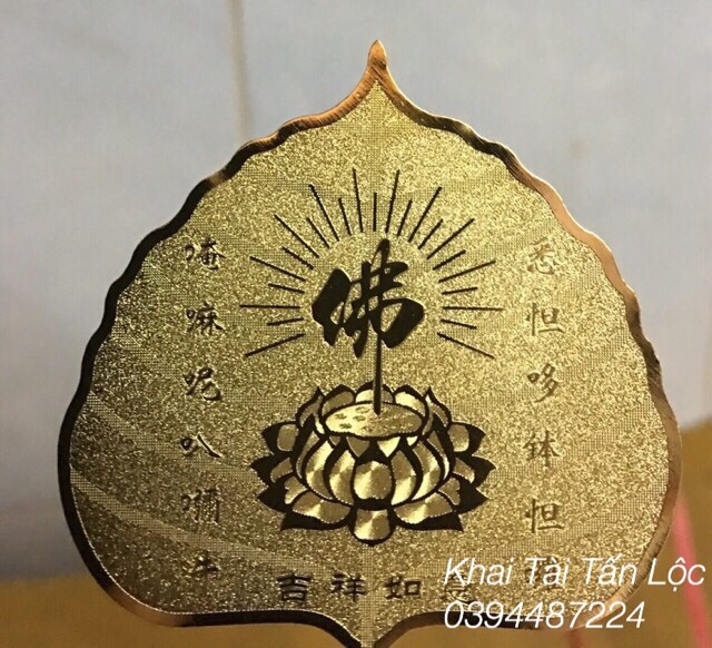 100 lá bồ đề mạ vàng TÀI LỘC