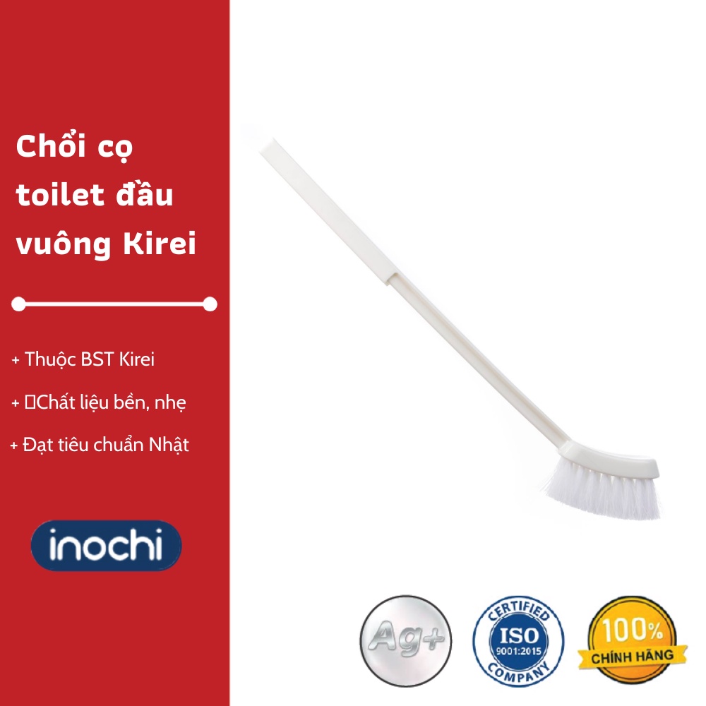 Chổi cọ toilet đầu vuông Kirei Inochi - Chổi cọ toilet tiện dụng, Vệ sinh nhà tắm, Vệ sinh bồn cầu, Chất lượng Nhật Bản