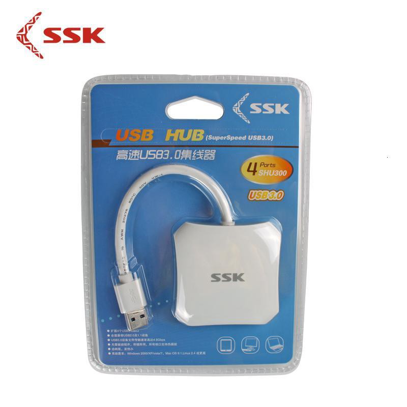 HUB USB bộ chia cổng USB 3.0 từ 1 ra 4 cổng SSK SHU 300