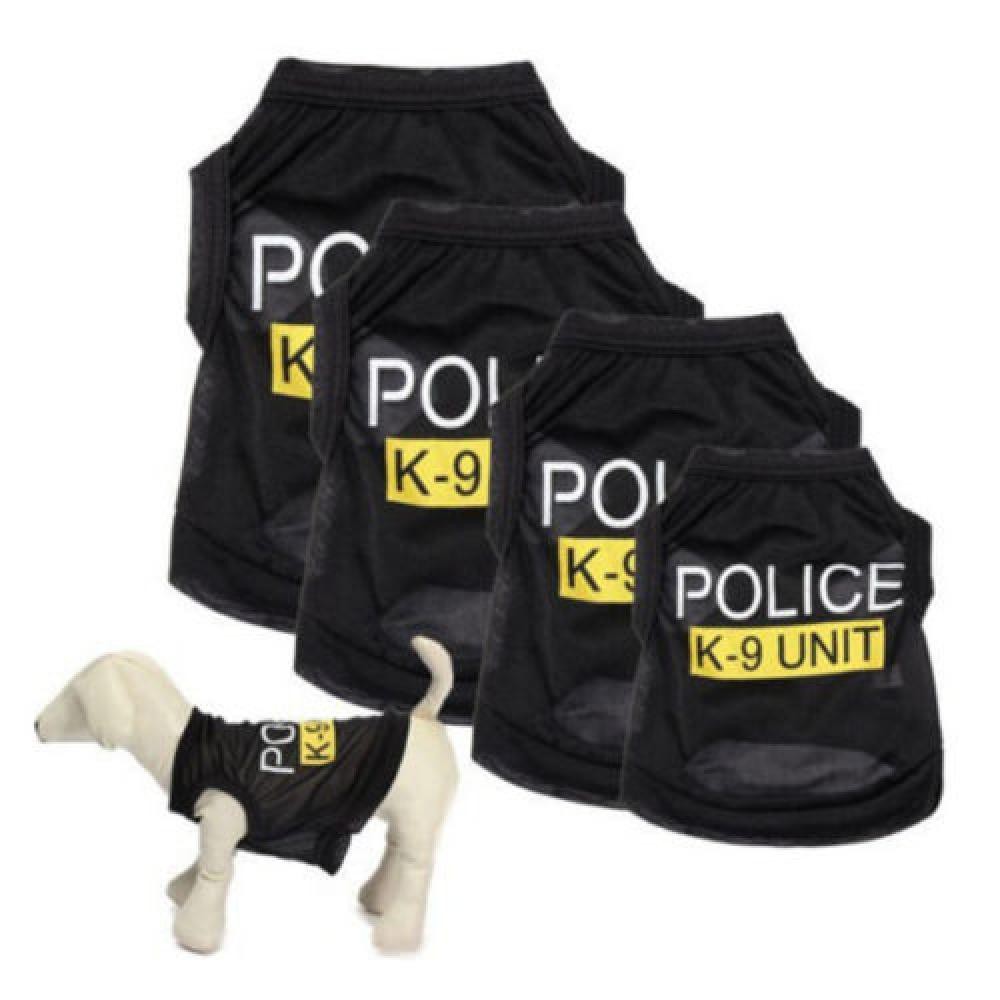 Áo in chữ police thời trang sành điệu cho cún cưng