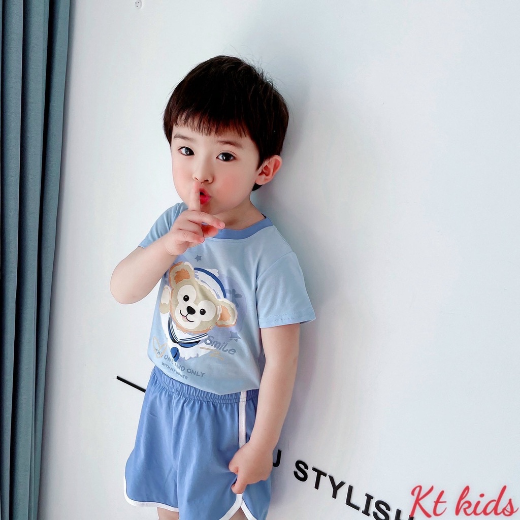 Lyvyshop- (Cotton đẹp) Bộ quần áo cộc tay cho bé trai, bé gái 09-28kg