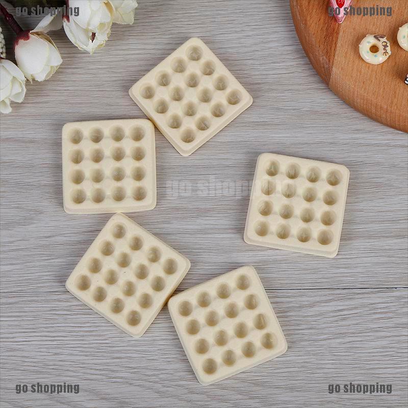 {go shopping}5 Pcs Dollhouse toy model miniature food playing mini empty egg tray