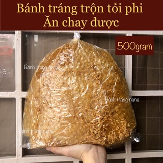 500 gram Bánh tráng trộn muối tỏi phi [Ăn Chay Được]