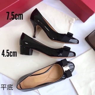 (ORDER) Giày gót vuông nơ BIG SIZE (33-42)