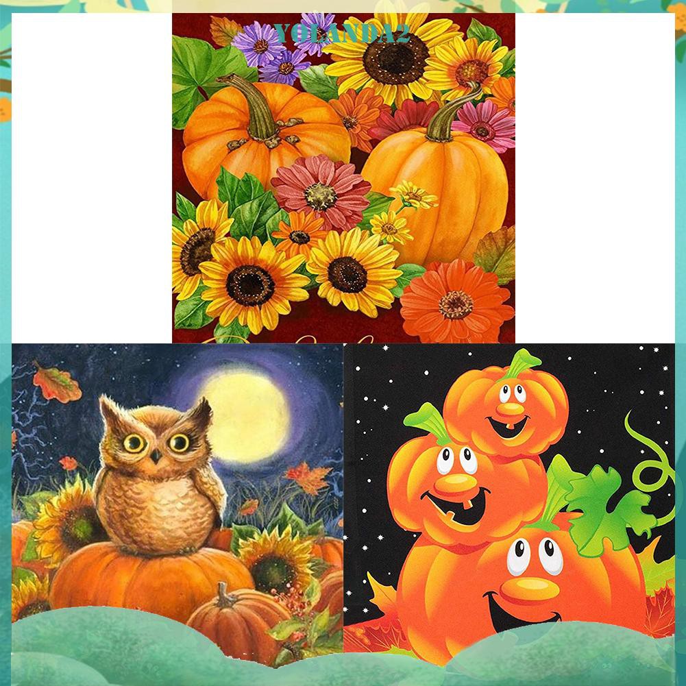 Tranh Đính Đá 5d Tự Làm Hình Bí Ngô Halloween