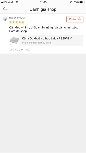 [Bảo Hành 1 năm] Cân sức khoẻ cơ học Laica PS2018 thương hiệu đến từ Ý