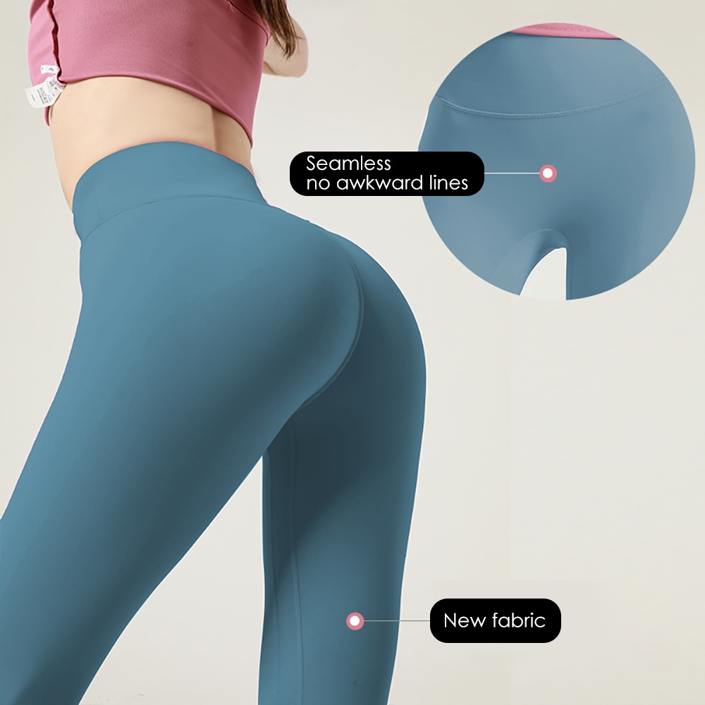 Quần legging thể thao OHSUNNY eo cao tập yoga/ thể hình có túi cho nữ