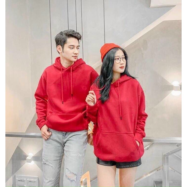 Áo Khoác Hoodie Trơn Basic Đơn Giản Thời Trang Nam Nữ - Hy An