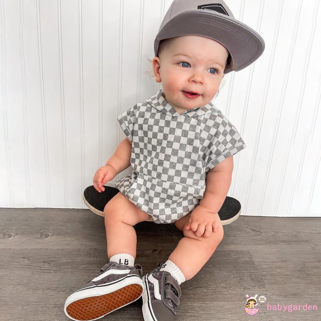 Bộ Áo Liền Quần Tay Ngắn Thoáng Khí Có Mũ Trùm Thoáng Khí Dễ Thương Cho Bé 3 Tháng Tuổi Nhảy 3 Tháng Tuổi