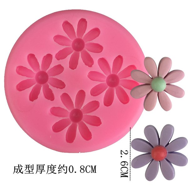 Khuôn Silicone Hoa Cúc 2.6Cm