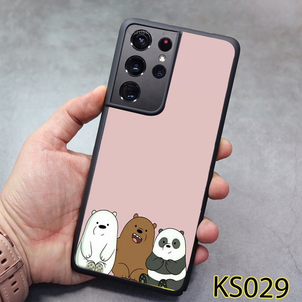 Ốp Samsung S21 - S21 FE -  S21 PLUS - S21 Ultra - Ốp lưng Samsung in hình Gấu Bear siêu đẹp, độc, lạ