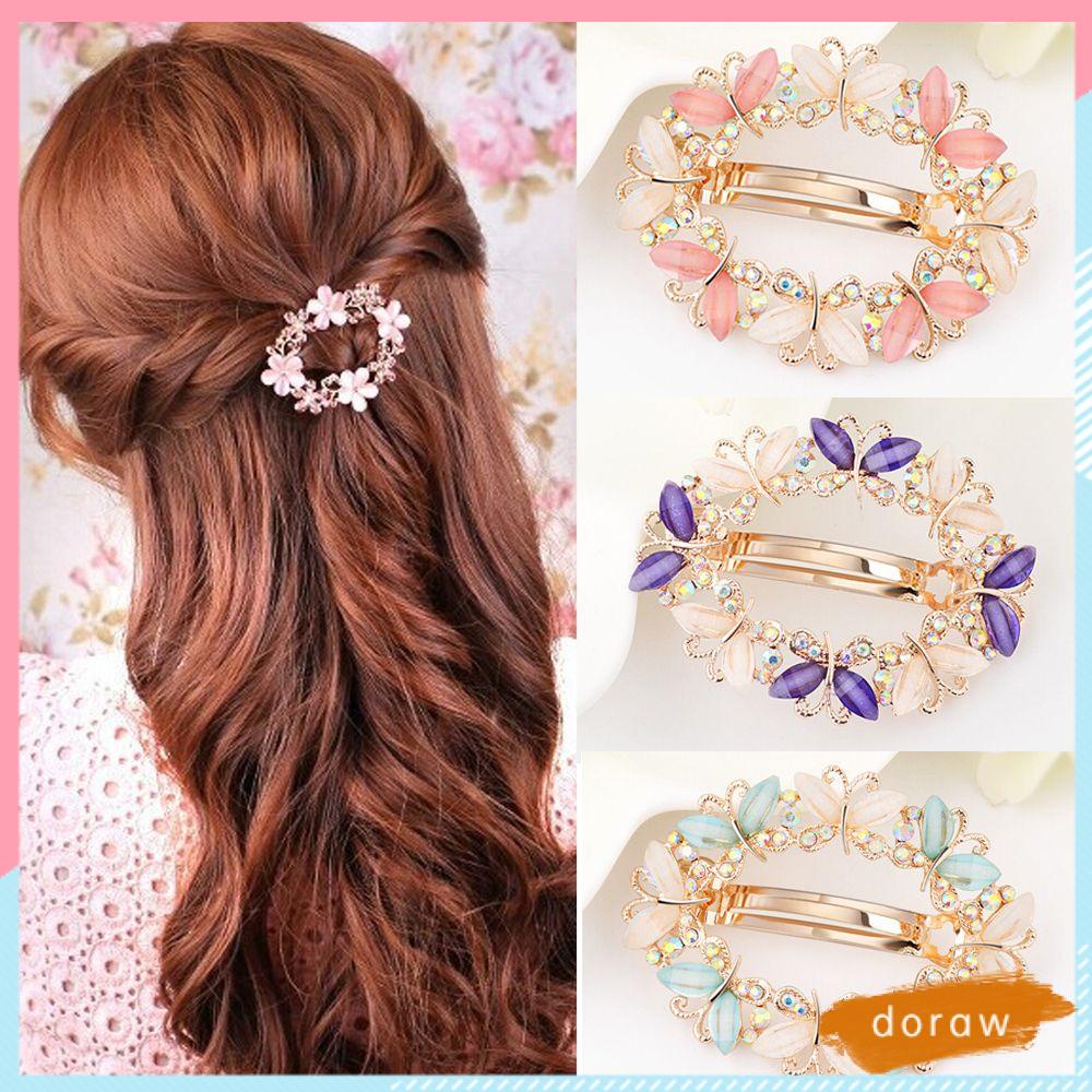 Kẹp Tóc Hình Hoa / Bướm Nhiều Màu Thời Trang Hàn Quốc Cho Nữ