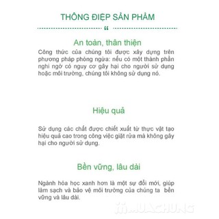 Combo 3 sản phẩm giặt tẩy rửa hữu cơ