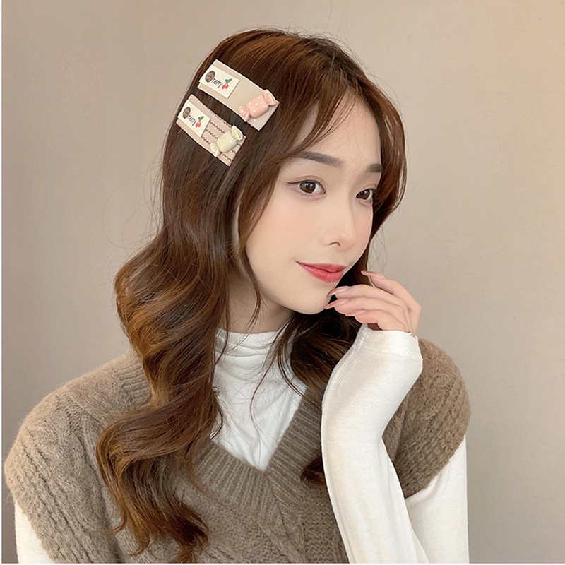 Kẹp Tóc Hình Vuông Họa Tiết Hoạt Hình Dễ Thương Cho Bé