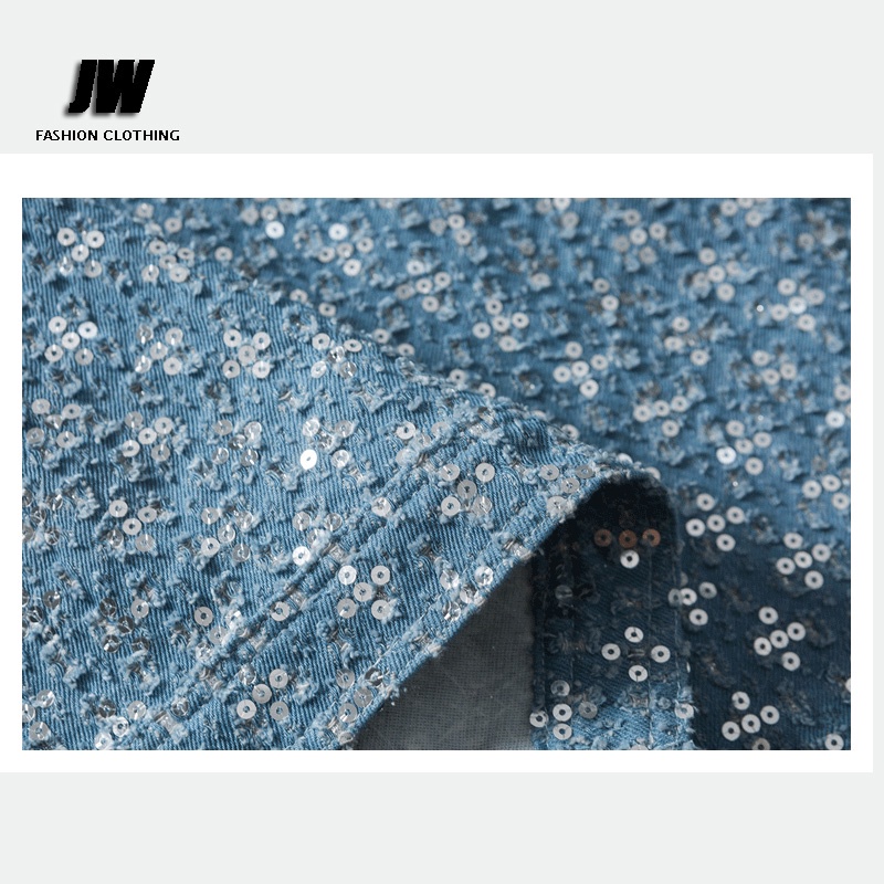 Áo Khoác Sơ Mi Tay Dài Đính Kim Sa Lấp Lánh Sang Trọng Thời Trang Thu Đông Cho Cặp Đôi