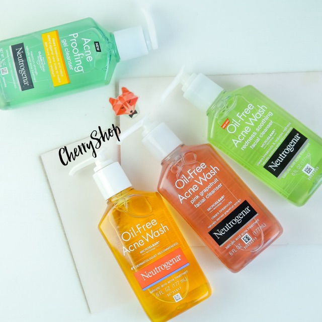 [Hàng USA] Sửa Rửa Mặt Gel Làm Sạch Và Ngăn Ngừa Mụn Neutrogena Oil-Free Acne Wash (177ml) | BigBuy360 - bigbuy360.vn