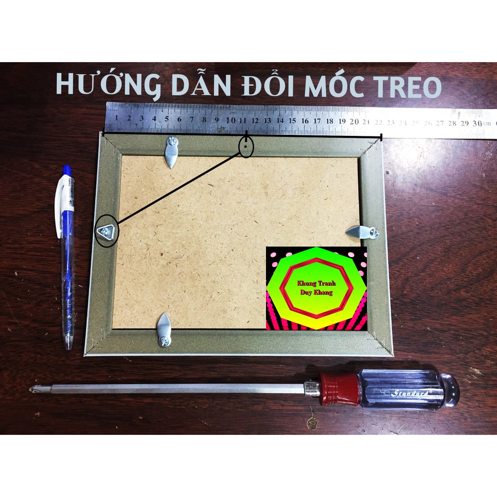 Móc treo khung tranh , toan vẽ đủ size cao cấp hiện đại _Tặng kèm ốc vít .