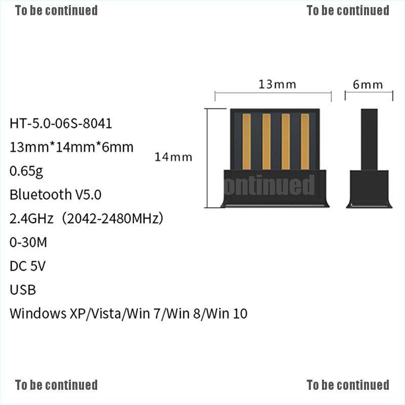 Usb Bluetooth Dongle V5.0 Cho Pc / Laptop