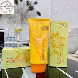 Kem chống nắng cellio waterproof daily spf50 pa+++