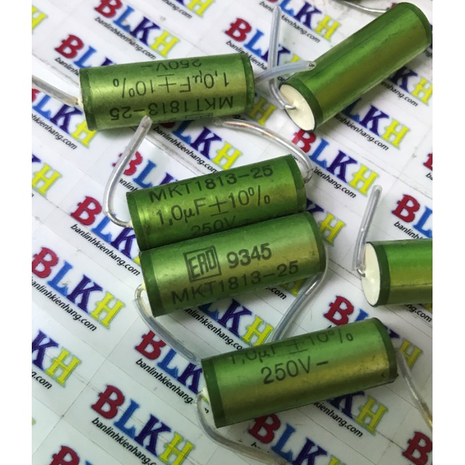 Tụ phân tần cao cấp MKT1813 105 250V 1uF chính hãng ERO 9x25mm