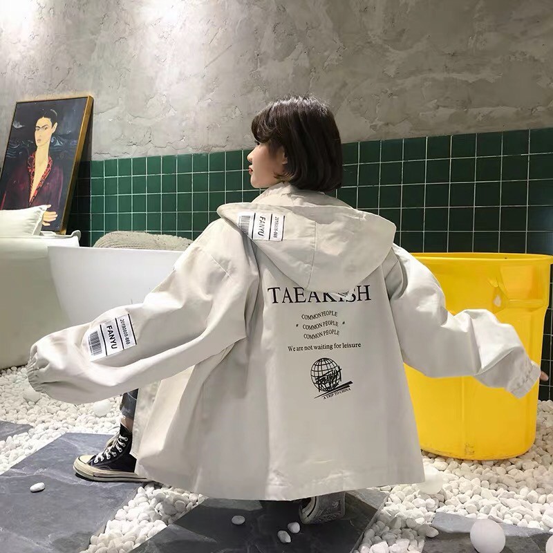 [Ảnh Thật] Áo khoác Kaki Unisex Fanyu Form Rộng Nam Nữ mặc đẹp Unisex | BigBuy360 - bigbuy360.vn