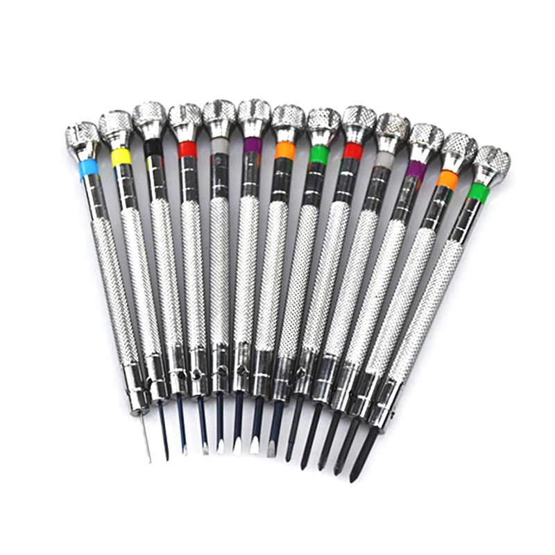 Bộ 13 Tua Vít 0.6-2.0mm Sửa Chữa Đồng Hồ Đeo Tay 13 Món Chuyên Nghiệp 0.6-2.0mm