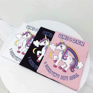 Áo phông unicorn nữ in hình ngựa hồng SIÊU ĐẸP