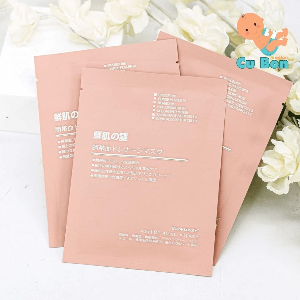 Mặt Nạ nhau thai cừu Tế Bào Gốc Nhau Thai Cuống Rốn Cừu dưỡng da, cung cấp độ ẩm, tái tạo collagen Rwine Beauty